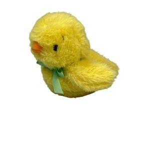 Hallmark Easter Chick 6" Plush Mini Spring Green Bow No Sound